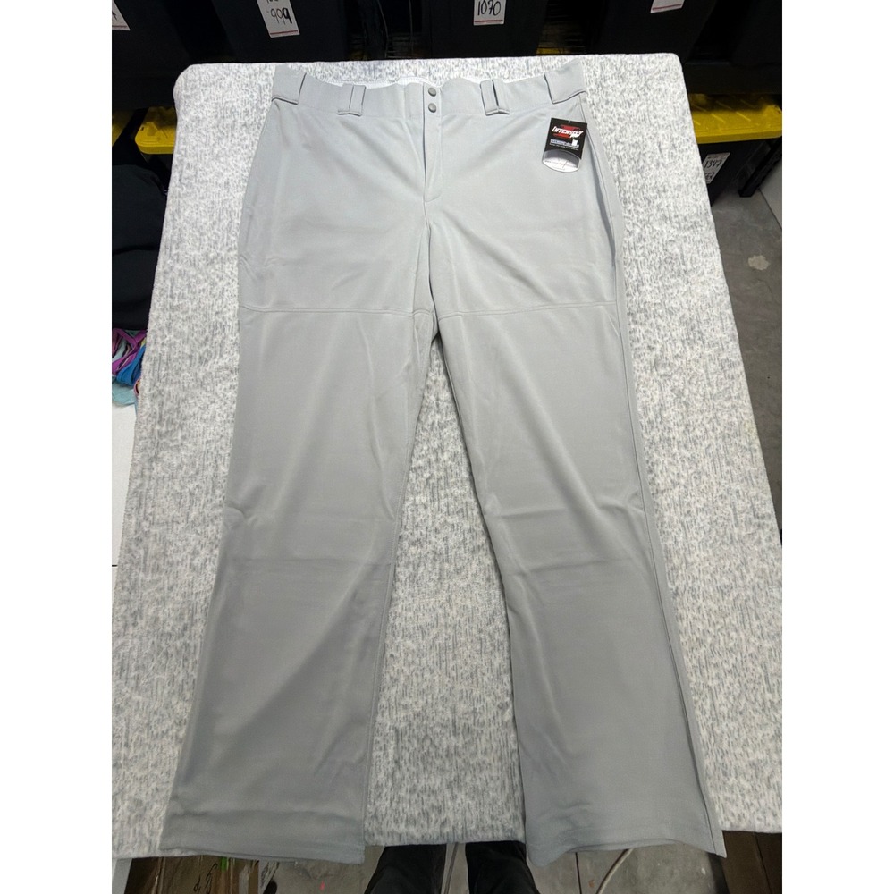 Intensity Athletics Mens Gray Baseball Pants N4599 Intens-A-Dri Size 2XL NEW‎